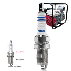 점화플러그 21mm(렌치 폭) 4사이클 혼다엔진용 보쉬플러그 정품(+22) WR8DCX+ 낱개1개, 1개