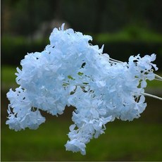 인조 조화 벚꽃 대형 조화나무 눈 덮인 하늘 별 인공 꽃 웨딩 아치 천장 장식 홈 파티 DIY 가짜, [01] 파란, 2개
