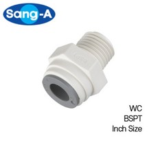 상아워터피팅 WC (BSPT) R(PT)나사 상아뉴매틱 Inch(인치), WC 3/8-01(10개입), 1개