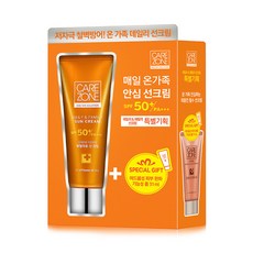 케어존 데일리 앤 패밀리 선크림 80ml (SPF 50+PA+++), 단품