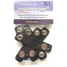 Prince CYP Boat Canvas Snap Extender Boating 액세서리 5 Per Bag 1.5인치 블랙 : 스포츠 &amp; 아웃도어 매료, 단일옵션