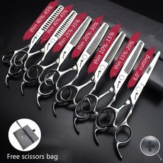미용사 특수 미용 가위 세트 일본 440c 헤어 커팅 5.5 인치 6 7, 8. 6 inch 7PC, 1개