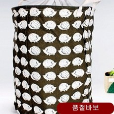 린넨다용도 세탁바구니 고슴도치 빨래 보관함 용품 수거함 실수납 철제 철재 니트짜임