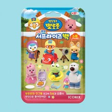 랜덤 뽑기 뽀로로 피규어 인형 캐릭터 피규어장난감, 1개