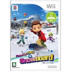 [중고] 패밀리스키 스노우보드 국내판 정품 닌텐도 위 wii CD