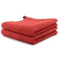 면 세안 핸드 청소 수건 천 타올 행주 부드러운 흡수성 키친크로스 걸레 타월 접시 주방, 2PCS Red Towel, 2개