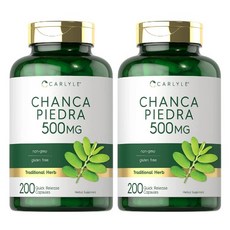 칼라일 찬카피에드라 Chanca Piedra 500mg 200캡슐 2병, 2개, 200정