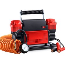 고성능 차량용 타이어 공기압 주입기 디지털 저소음 콤프레샤, 12v 듀얼 실린더 580w, 1개