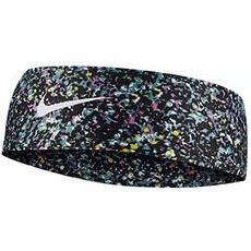 Nike Dry Wide Printed Fury Youth Headband (Black / Emerald Rise) : 의류