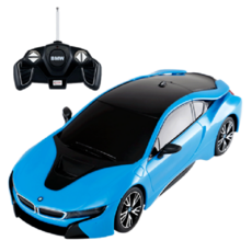 RASTAR 별빛 BMWi8 이모콘조종 자동차 모형 장난감 선물, 블루