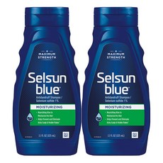 Selsun Blue 셀선 블루 모이스쳐라이징 샴푸 325ml 2개 Anti-dandruff Shampoo with Aloe