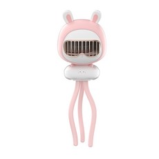 120 ° F62 유모차 유연한 4-Fear 조용한 휴대용 공기 야외 회전 바람 냉각 팬 컨디셔너 자동 가능 360, 02 Pink