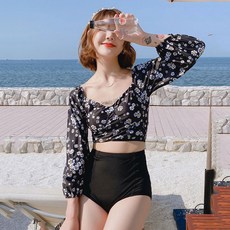 L.HOUSESTORE봄여름 수영복 세트 관능 원피스 스타일의 자외선 차단
