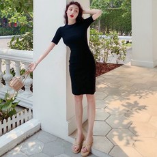 프랑스 숙녀 작은 향기 드레스 여신 팬 Chunzhuang 2021 새로운 섹시한 슬림 핏 엉덩이 스커트