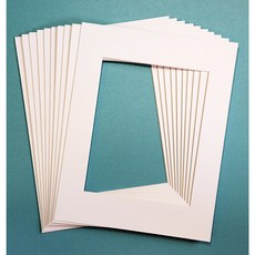 topseller100 Pack of 20 WHITE 11x14 Picture Mats Matting with White Core Bevel Cut for 8x10 Pictu