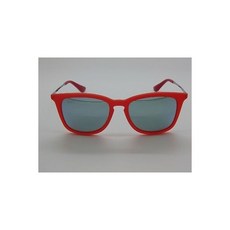 248907 / New Ray Ban Jr. Warfare RJ 9063S 7010/30 Matte Red/Silver Mirror Kids Sunglasses
