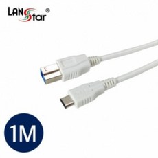 RPS963372[LANStar] 랜스타 USB 3.1 C타입 케이블 [CM-BM] [1M/화이트] [LS-U31-CM3BM-1M]