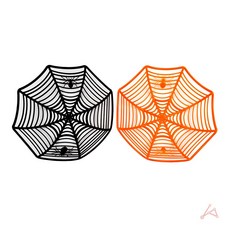 아성플러스추천샵 거미줄 모양 바구니 간식용기, 오렌지, 1개