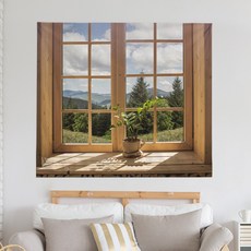 창문패브릭포스터