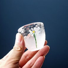 데이지 유리 술잔 소주잔 소주병 세트, 소주잔(1잔)