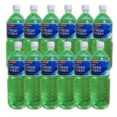 불스원 사계절용 워셔액 창유리 세정액 레인OK FRESH 에탄올 NEW 워셔액, 12개, 1.8L