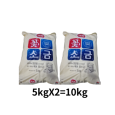 해표 꽃소금, 10kg, 5개