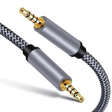 모니터케이블 수-수 오디오 스테레오 3.5mm-잭 3.5 보조 Aux 자동차 컴퓨터 헤드폰 MP3 스마트폰 5mm, 01 3.5mm Audio Cable_04 3m