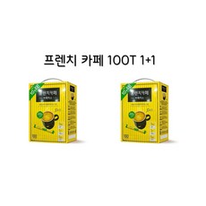 부드러운 악마의유혹 프렌치카페 커피믹스 무지방우유 1+1, 2개, 100개, 11g