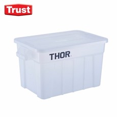 트러스트 75L 토르 토트 박스 (Tote box) SET 덮개 포함, 반투명