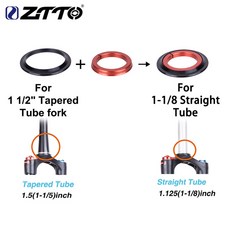 MTB 자전거 도로 자전거 헤드셋 베어링 44/56mm 1 1/8 "스트레이트 튜브 테이퍼 튜브 포크 1 1/2" 1.5 테이퍼 28.