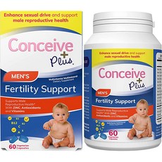 미국영양제 미국 태교 비타민 CONCEIVE PLUS Mens Fertility Support - 남성 불임 보조제 Conception Men 60 캡슐 30일 공급, 60개 