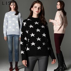 리스트 리스트(LIST) 에바 별패턴 울 블렌드 니트 (택가격:158000원)