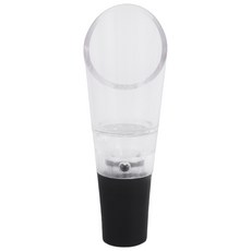 10팩 와인 통풍기 푸어러 스파우트 병 마개 디켄터 푸어러 에어레이션 퀵 디켄터 스파우트, 블랙 &amp; 투명, 10개
