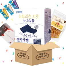 포켄스 뉴트리션 트릿 눈&눈물 100p + 소미펫깍둑고구마250g + 라비벳덴탈츄1p + 엑스마일먹는치약덴탈껌S 1p, 1개 - 포켄스뉴트리션