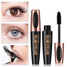 Rimel VIBELY 4D 마스카라 이펙트 인조 섬유 방수 엑스트라 볼륨 익스텐션 속눈썹 컬링 마지막 화장품 메이, 1개