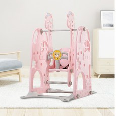 어린이 가정용 미끄럼틀 그네 야외 아기 요람실, V