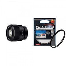 【세트 구매] 소니 디지털 일안 카메라 α [E 마운트] 렌즈 SEL85F18 (FE 85mm F1.8) & Kenko 67mm 렌즈 필터 PR, 단일상품