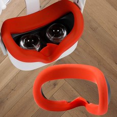 오큘러스 퀘스트 2 얼굴 보호 피부 땀 방지 방광 안티 리키지를 위한 Topcovos 최신 VR Silicone Interfa, 1, 단일상품