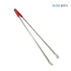 더사모아 청소 휴지 쓰레기 긴 다용도 70cm 환경 집게, 1개, 빨강