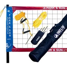 Park amp; Sun Sports Spectrum Classic : 휴대용 전문 야외 배구 네트 시스템, One Color_RedWhiteBlue, One Color