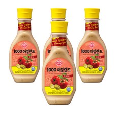 오뚜기 1000아일랜드드레싱, 500g, 4개