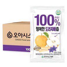 오아시스 국내산 도라지배즙, 100개, 100ml 100개, 100ml