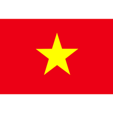 베트남 깃발 게양용 응원용 세계국기 Vietnam Flag, 135x90cm, 1개
