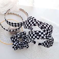 체커보드머리띠