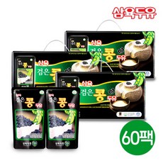 [삼육식품] [삼육두유] 검은콩 파우치 두유 190mlx60팩, 190ml, 60개