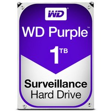 웨스턴디지털 WD10PURZ Purple 정품 1TB 3.5인치 5400RPM SATA3 HDD 하드디스크 영상 감시 보안 CCTV 녹화기 NVR DVR 메모리 고용량 저장장치 - wd10purz