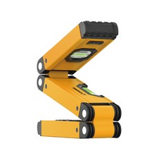 와이즈맨 3절 접이식 수직 수평계 JFT-001 600MM, 1개
