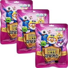 뽀로로 삼부커스 비타민C+아연 50정 엘더베리맛 면역기능, 3개
