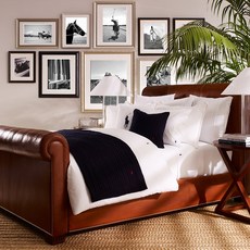 Ralph Lauren Home Polo Player Duvet 커버 - 화이트 - 더블