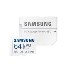 삼성전자 EVO PLUS MICRO 마이크로SD 64GB 메모리카드 MB-MC64KA